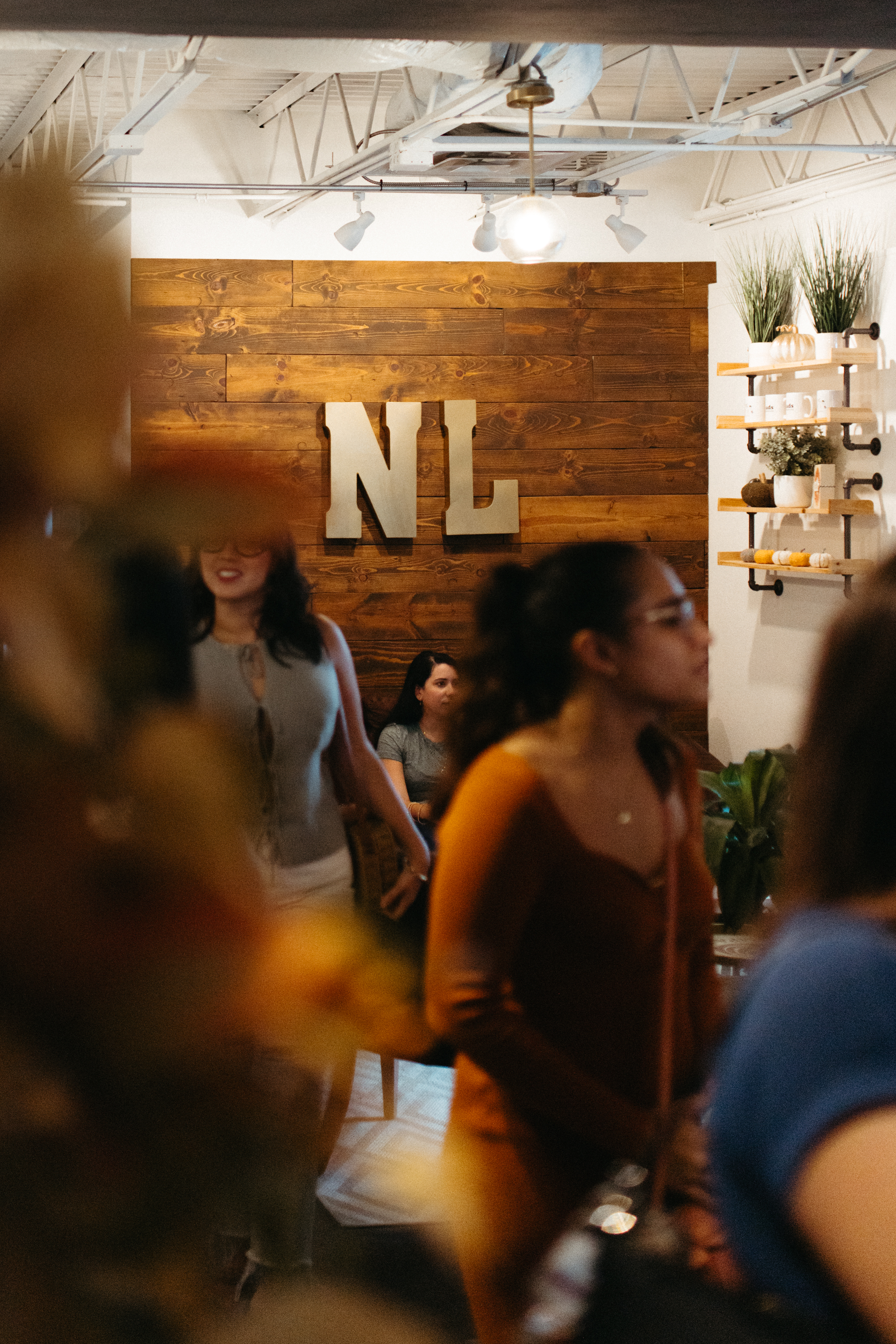 Coffeehouse arranged for an after-hours private gathering